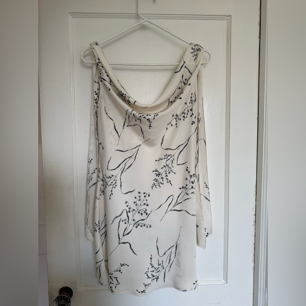 H&M white floral dress